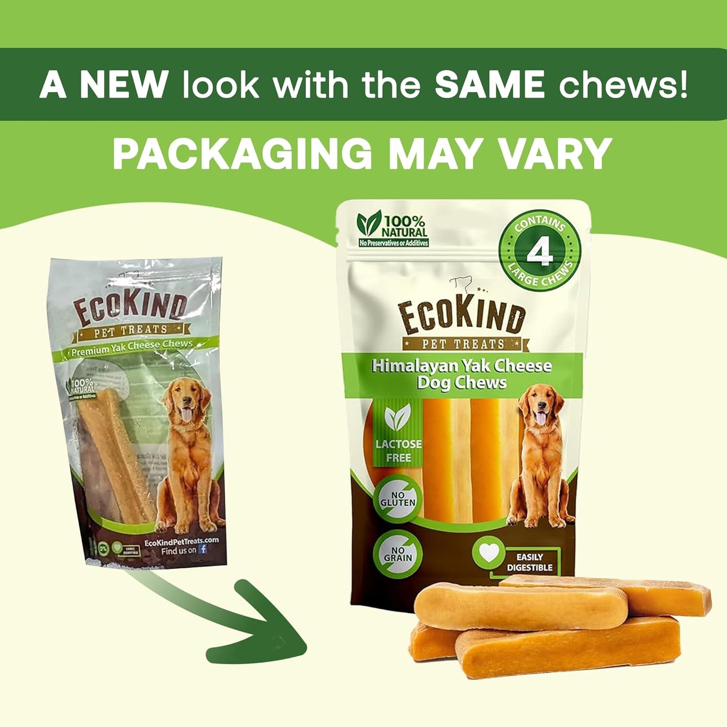 EcoKind Gold Yak Chews — Himalayan Milk Chews for Small Dogs