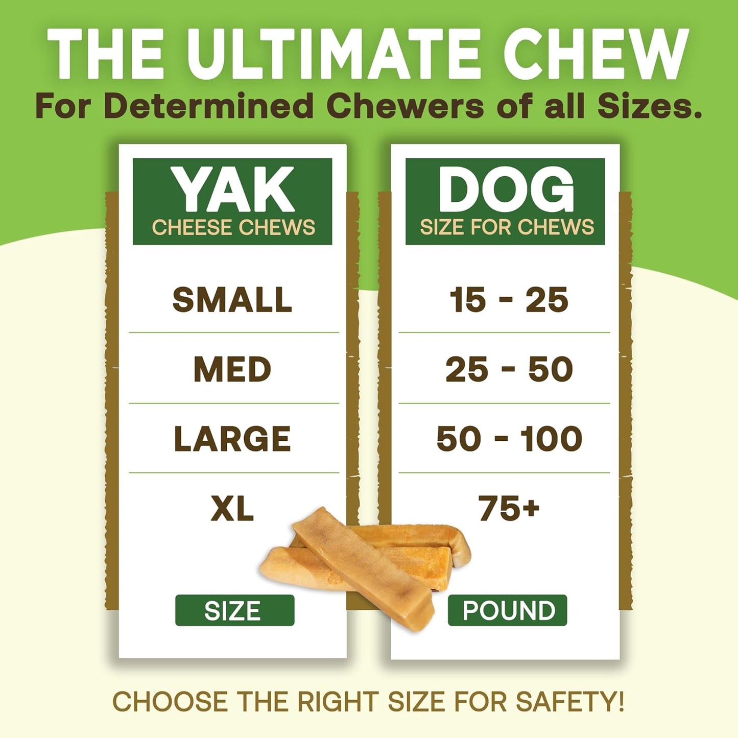 Gold Yak Chews Himalayan Milk Chews for Large Dogs