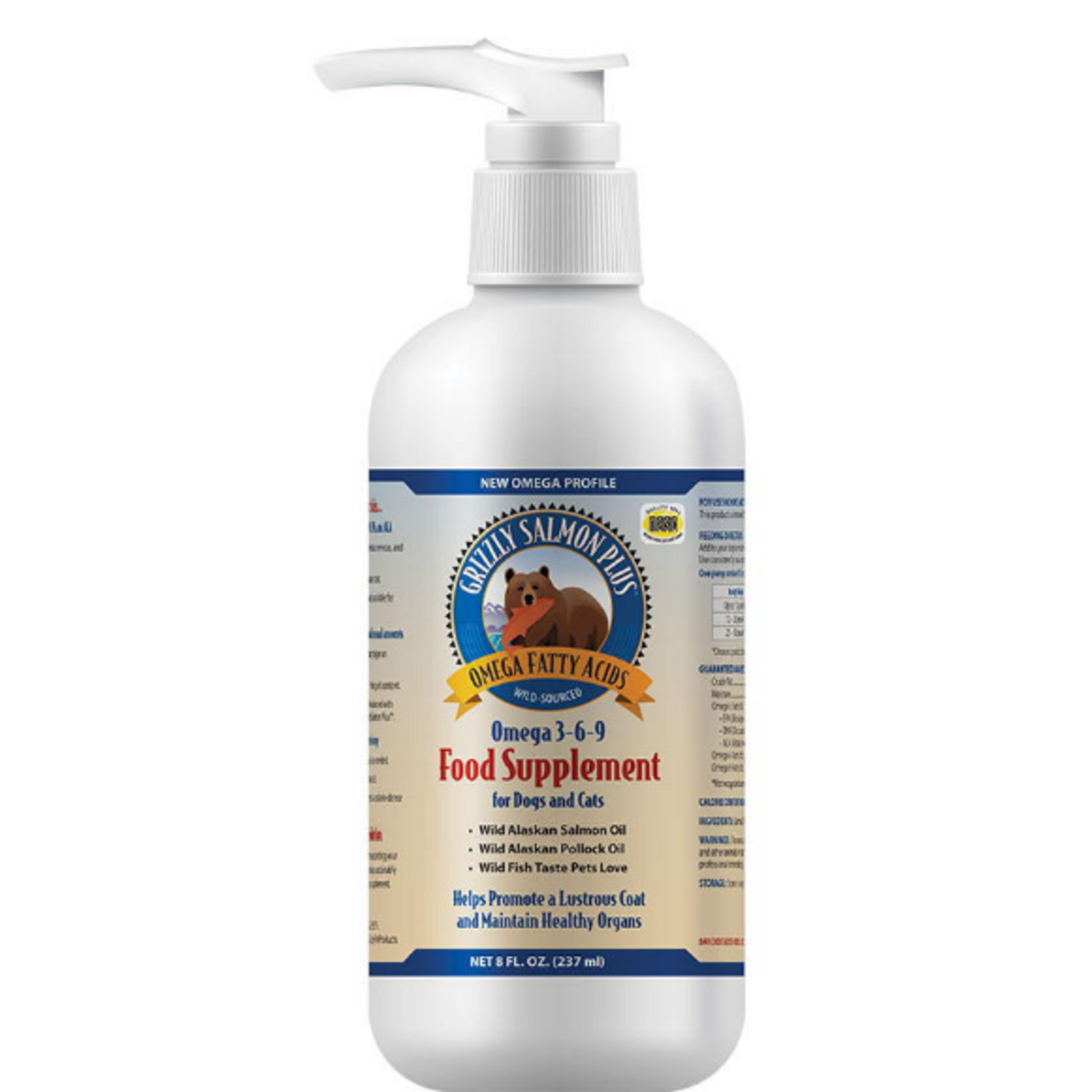 Grizzly Wild Alaskan Salmon Oil for Dogs — Skin & Coat Support
